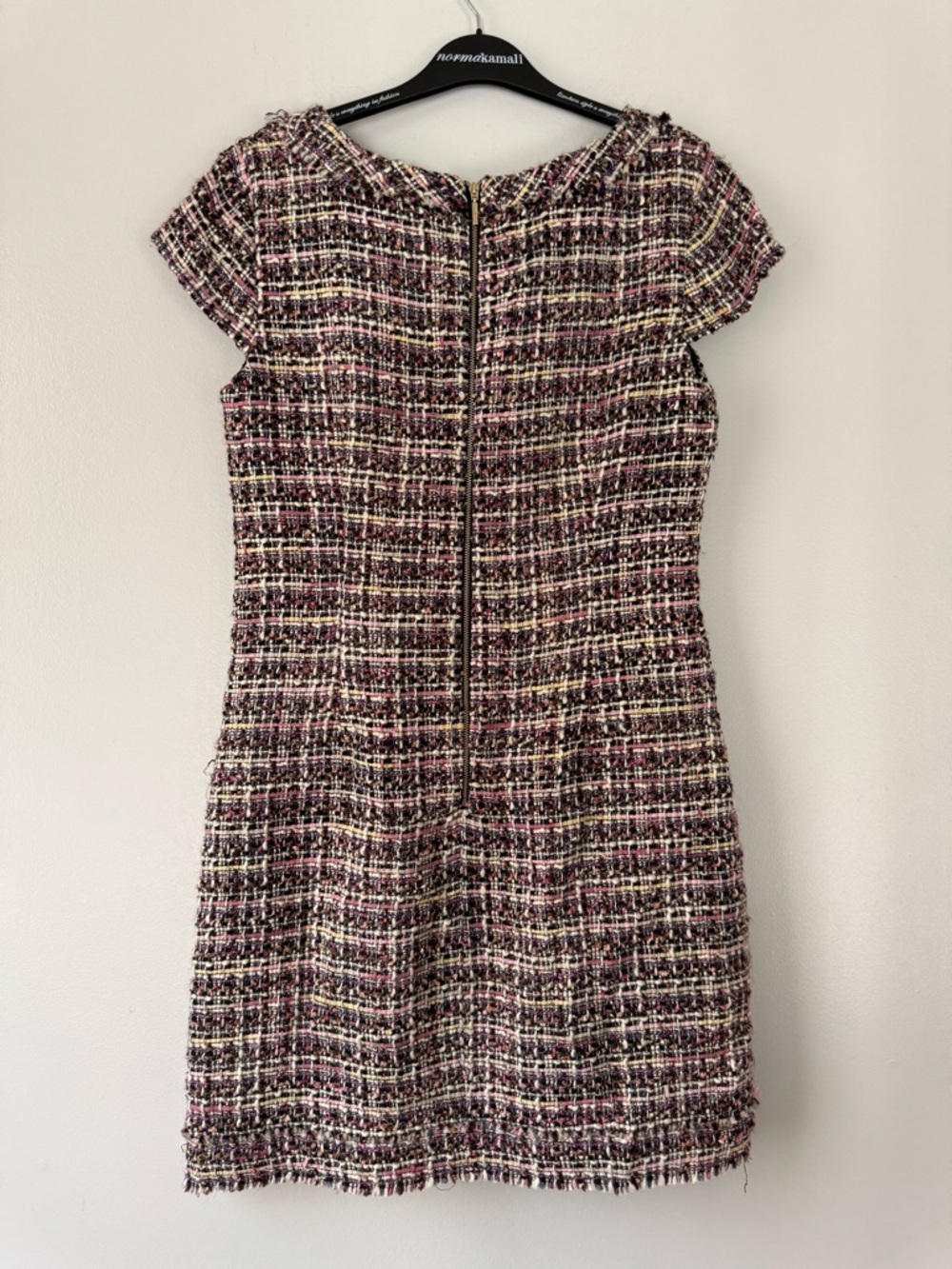 Karl Lagerfeld Paris boucle tweed sheath dress Size 10 Multi Color EUC - Picture 10 of 16